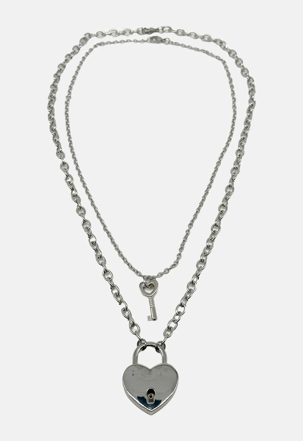 Heart Key Necklace sold by Damaged Society product image thumbnail 2