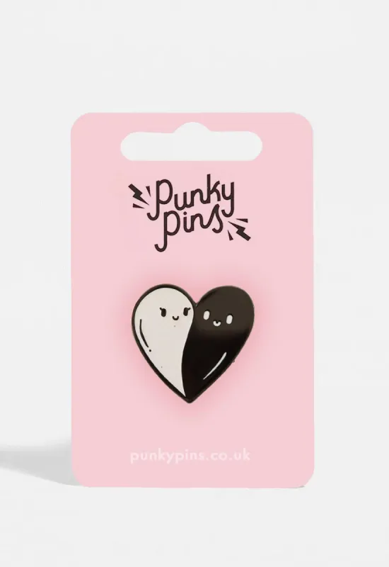 Heart Ghosts Pin sold by Damaged Society