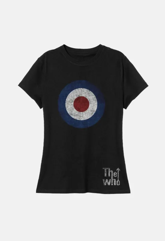 Distressed Target Women's T-Shirt sold by Damaged Society