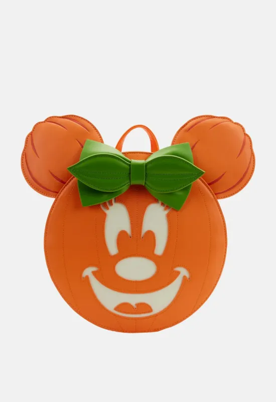 Minnie Mouse Glow Face Pumpkin Mini Backpack sold by Damaged Society