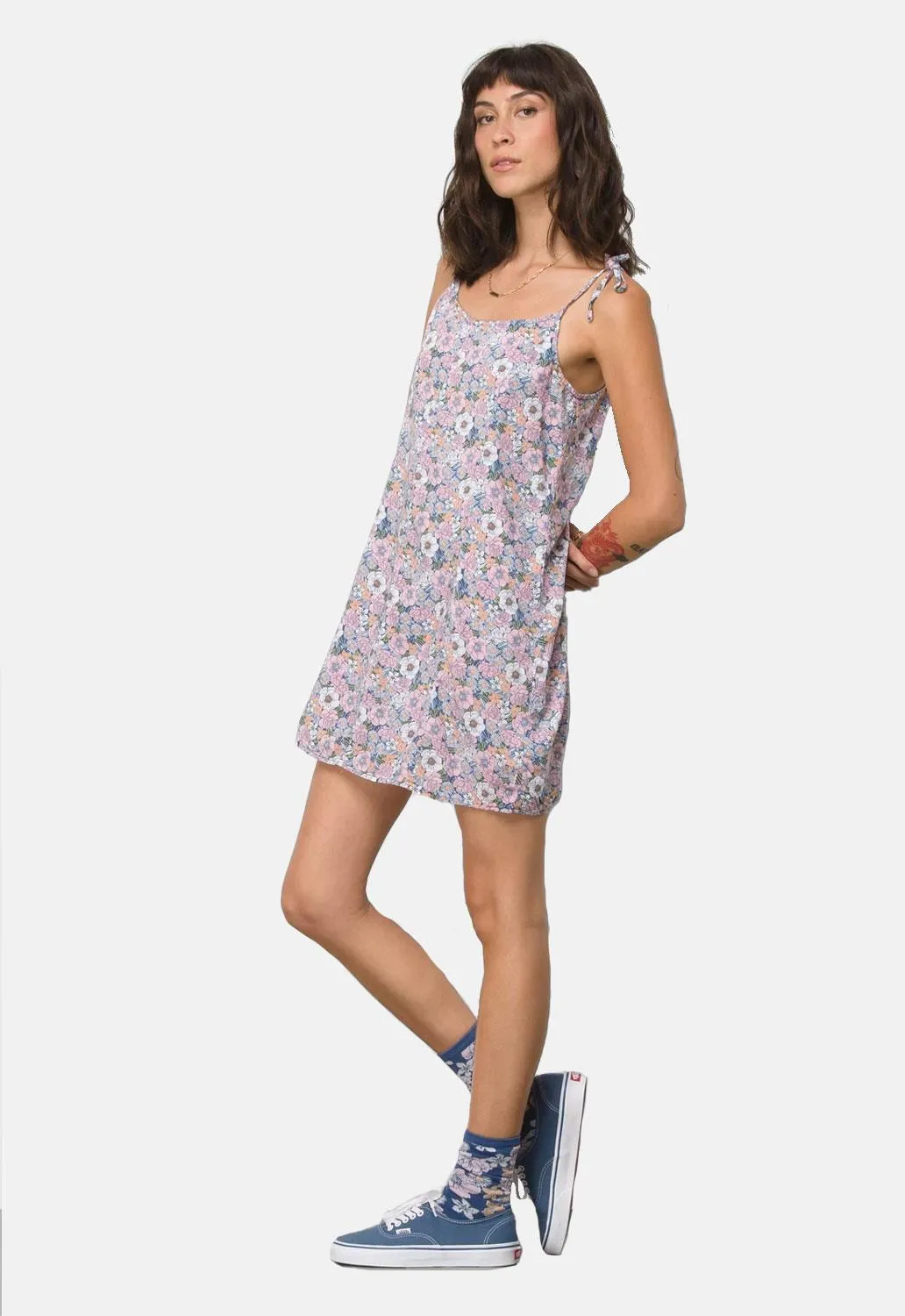 Retro Floral Dress sold by Damaged Society product image thumbnail 3