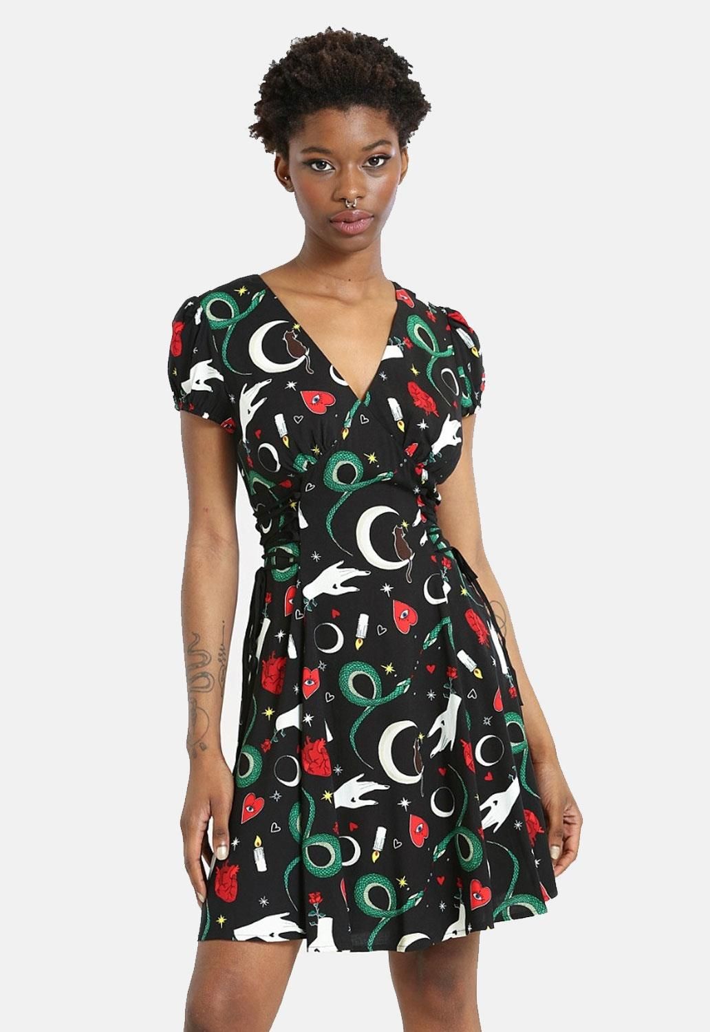 Good Fortune Mini Dress sold by Damaged Society product image thumbnail 4