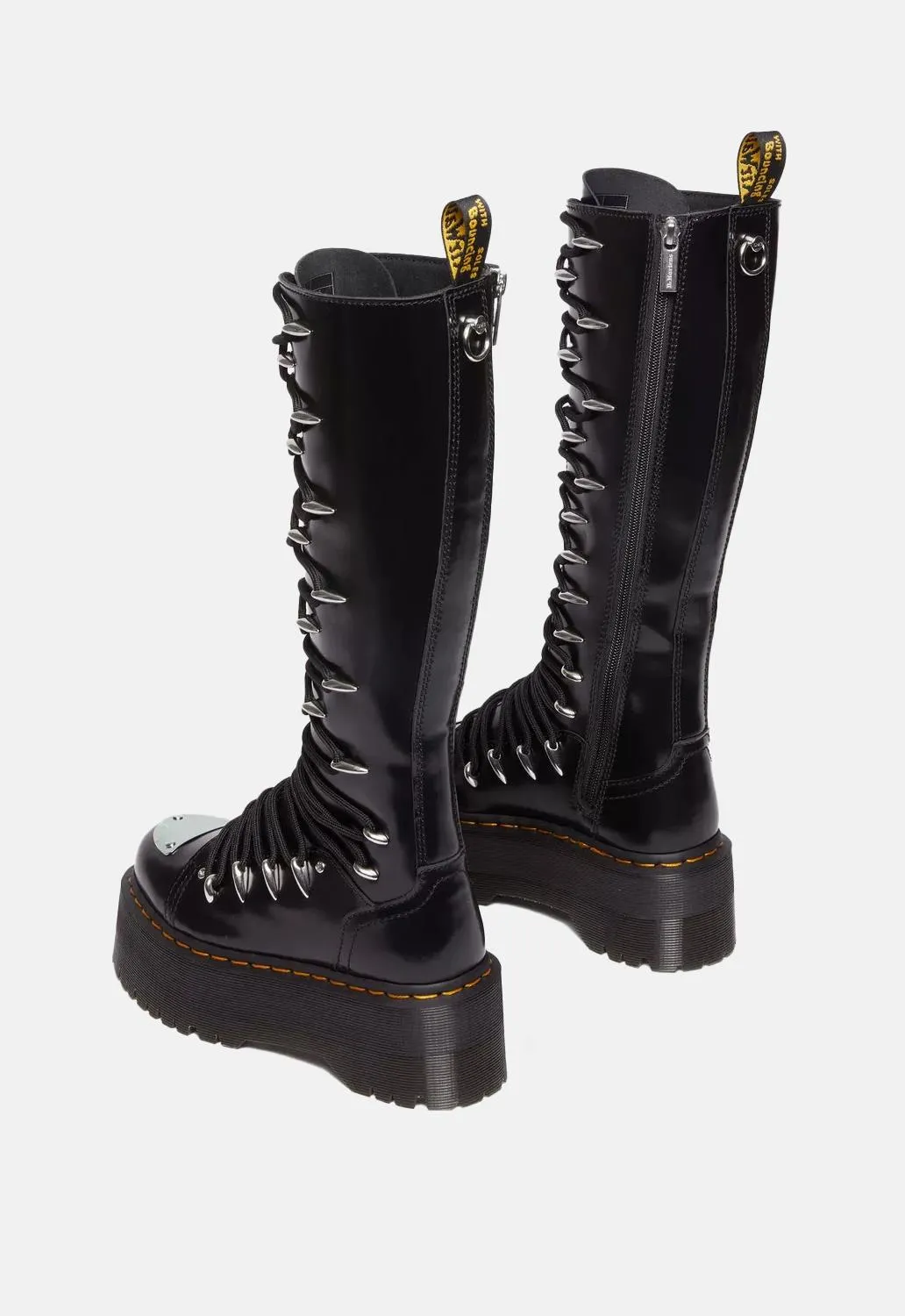 1B60 Max Lace Up Knee High Platform Boots sold by Damaged Society product image thumbnail 4