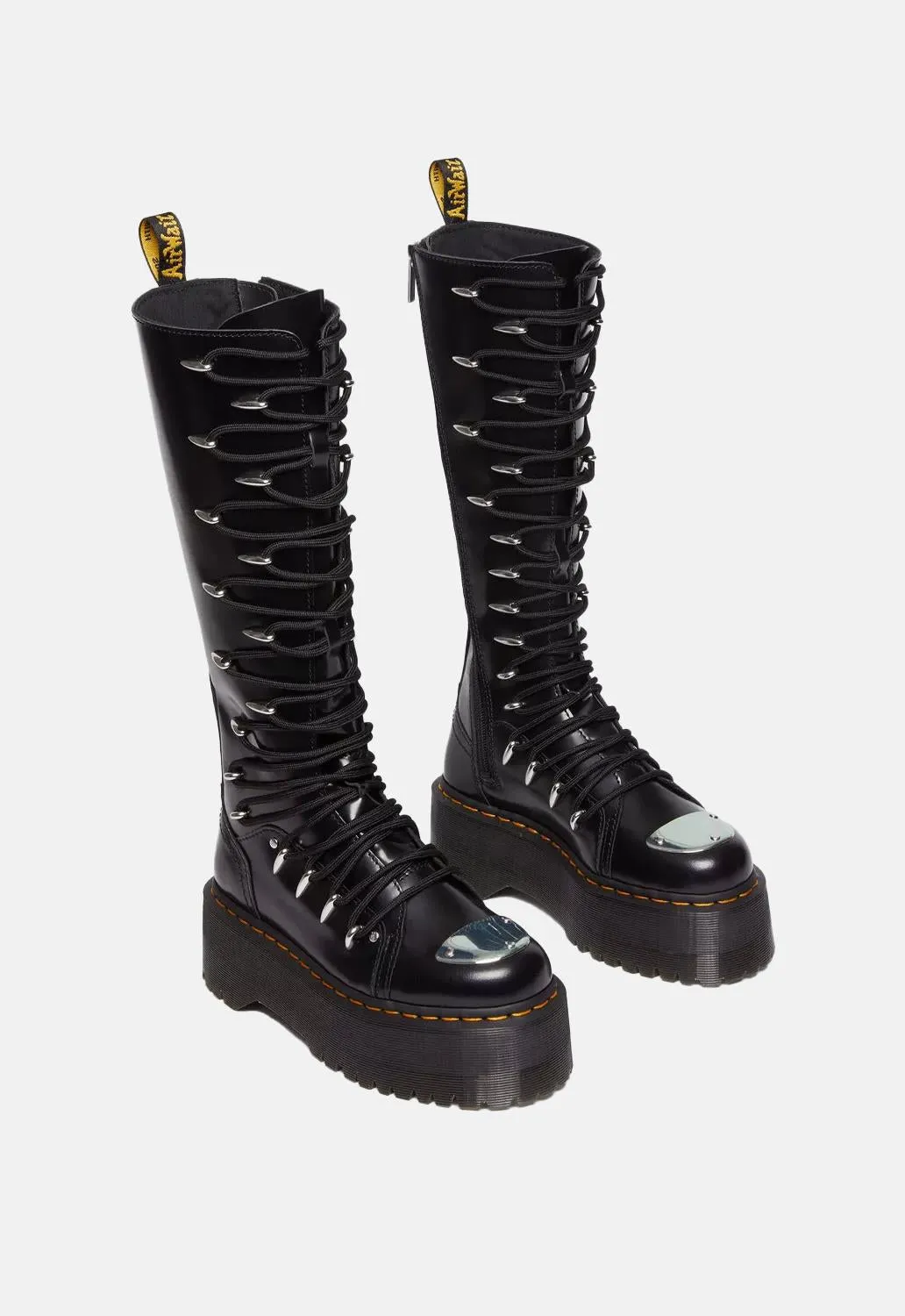 1B60 Max Lace Up Knee High Platform Boots sold by Damaged Society product image thumbnail 3