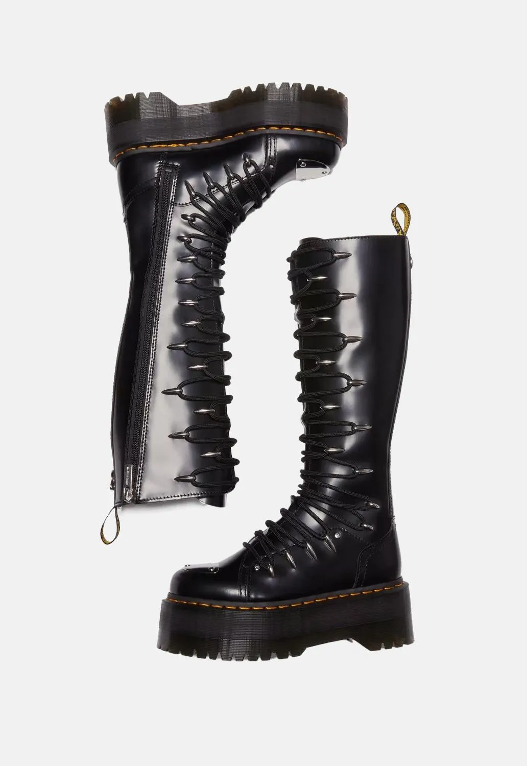 1B60 Max Lace Up Knee High Platform Boots sold by Damaged Society product image thumbnail 5