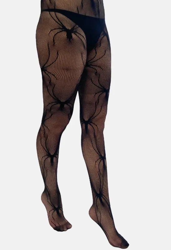 Spider Net Tights sold by Damaged Society
