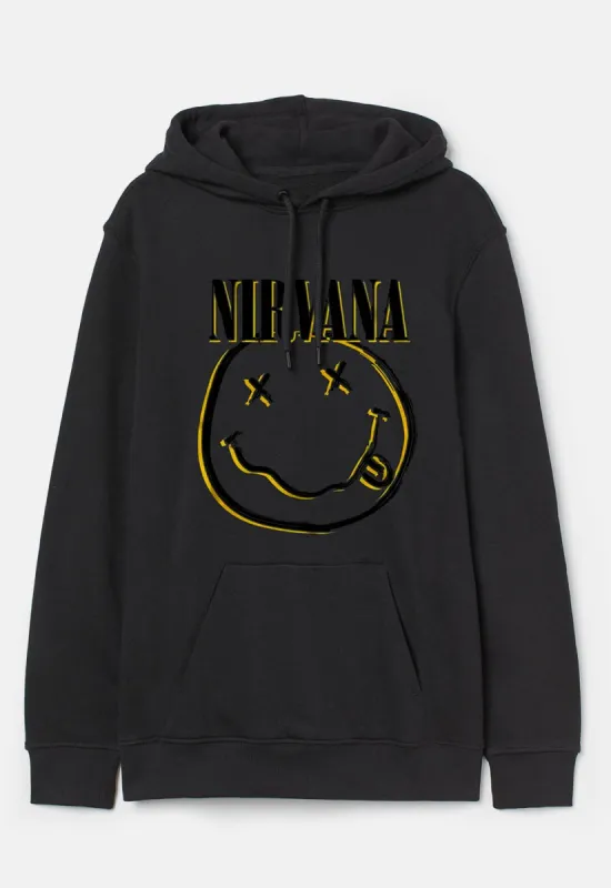 Inverse Smiley Hoodie sold by Damaged Society