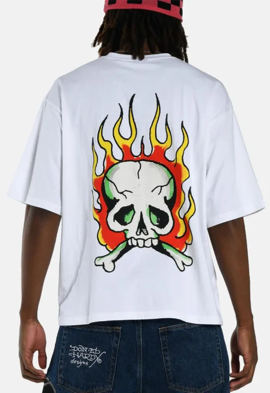 Skull Flame T-Shirt sold by Damaged Society