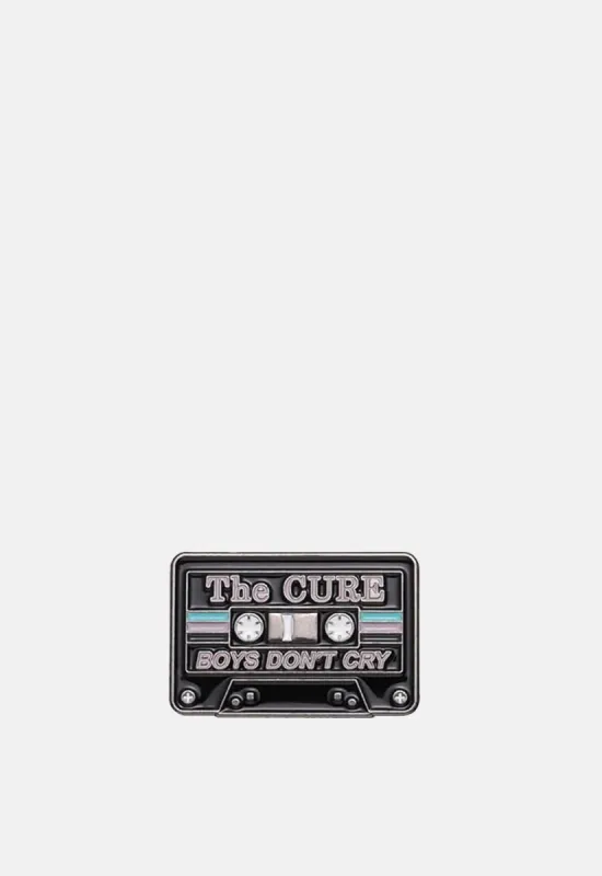 Boys Don't Cry Cassette Pin Badge sold by Damaged Society