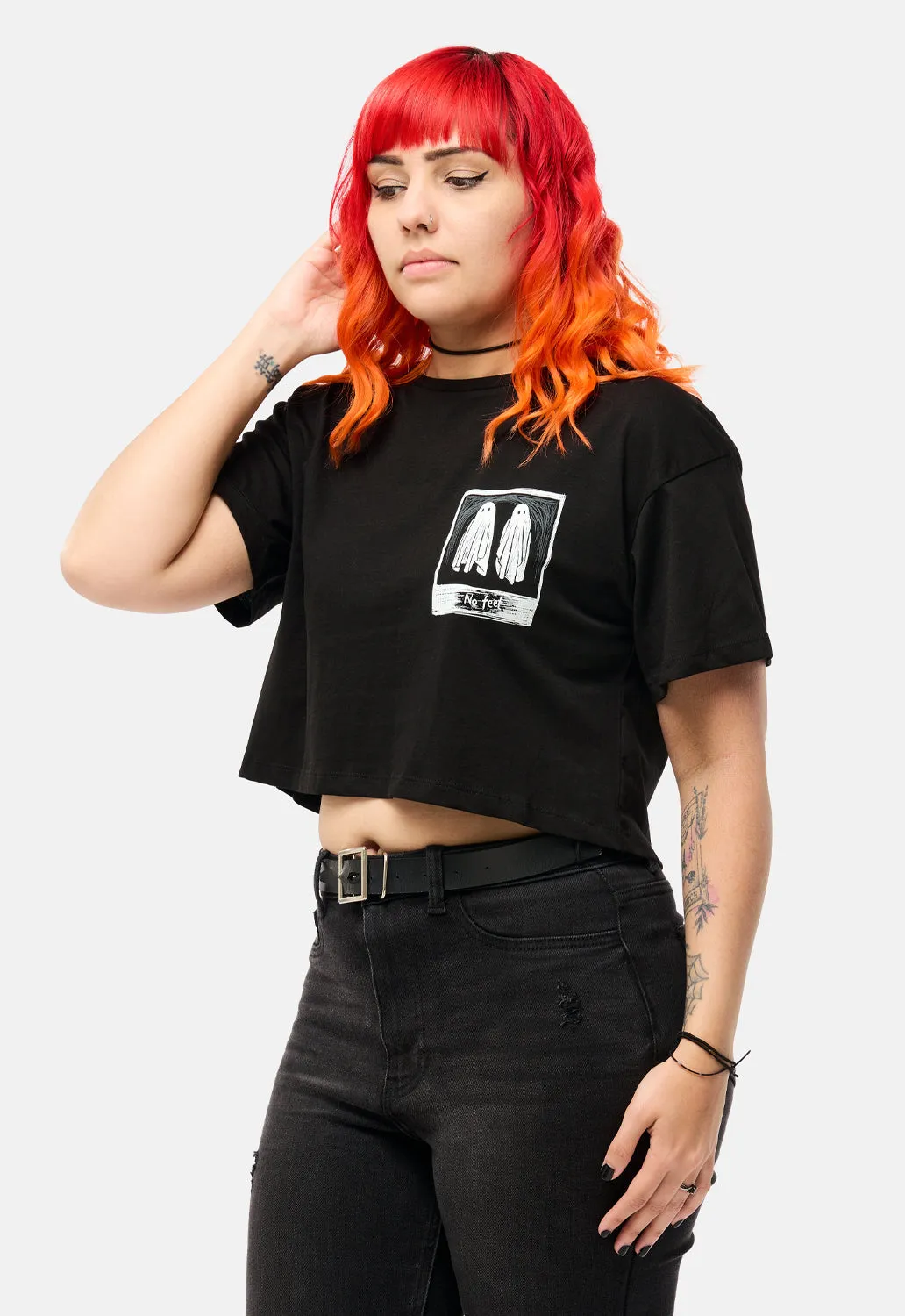 No Feet Crop Top sold by Damaged Society