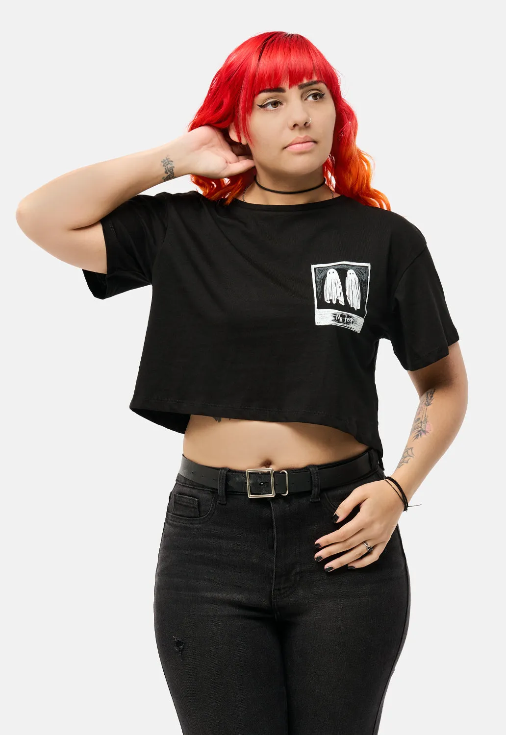 No Feet Crop Top sold by Damaged Society product image thumbnail 2