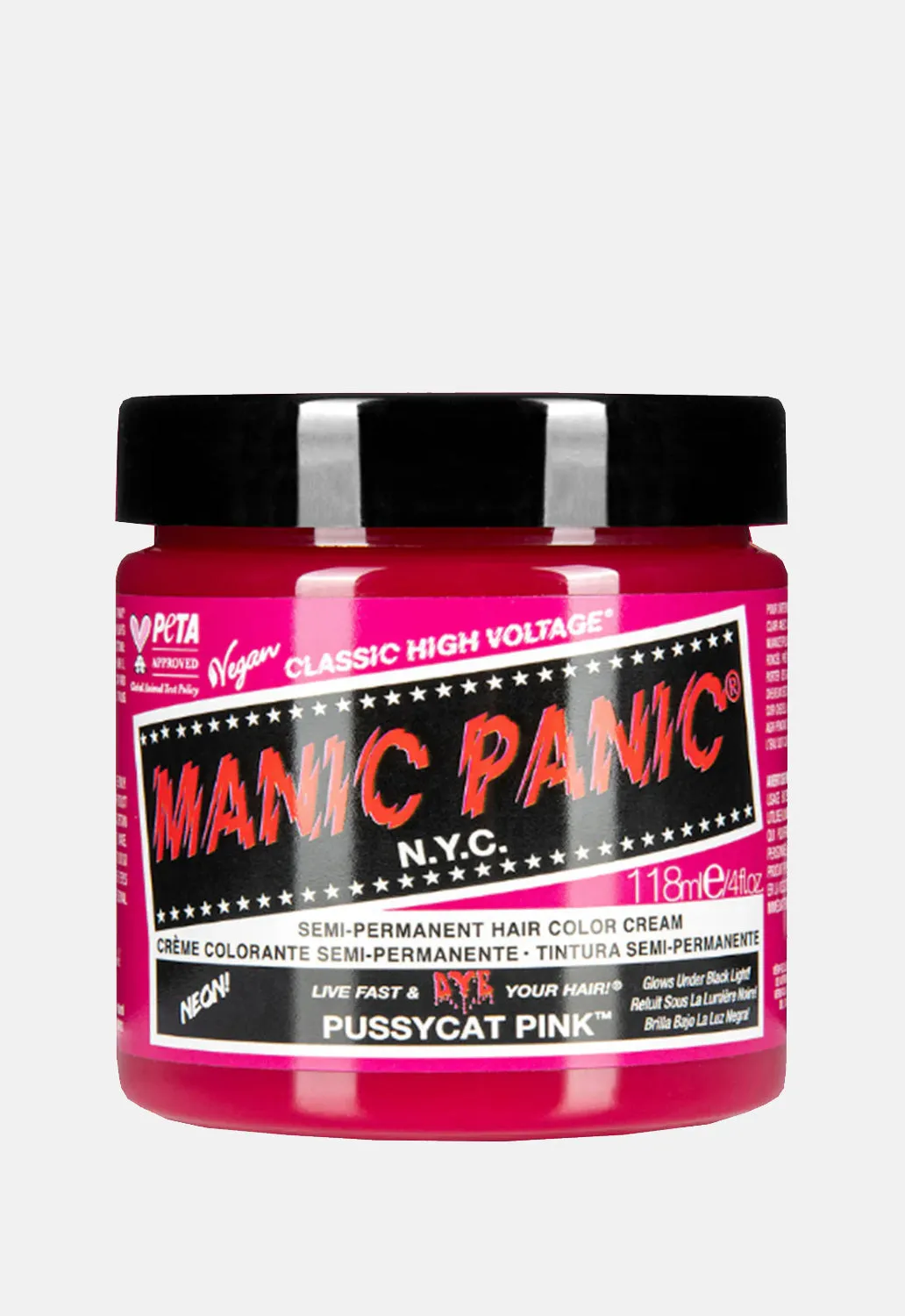 Pussycat Pink High Voltage Hair Dye sold by Damaged Society