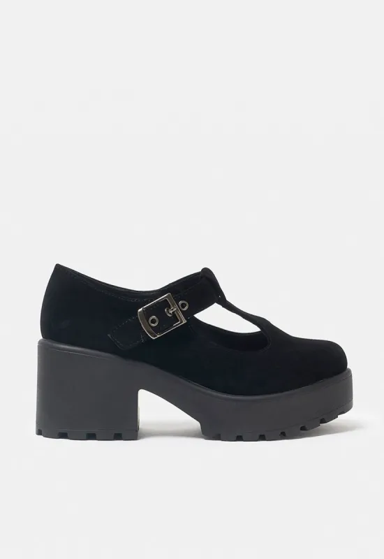 Sai Mary Janes 'Faux Suede Edition' sold by Damaged Society