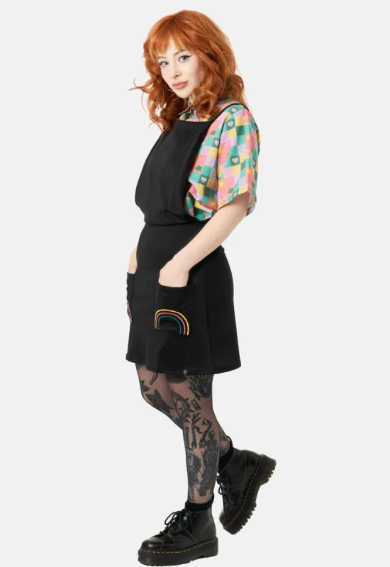 Rainbow Pinafore Dress sold by Damaged Society