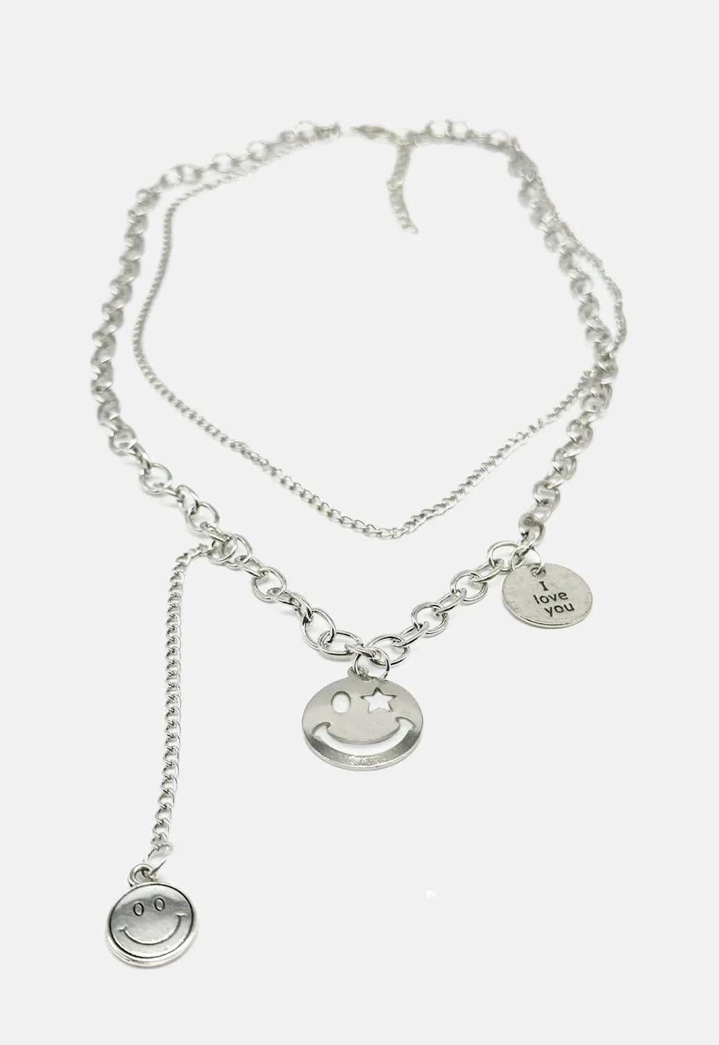 Smiley Necklace sold by Damaged Society