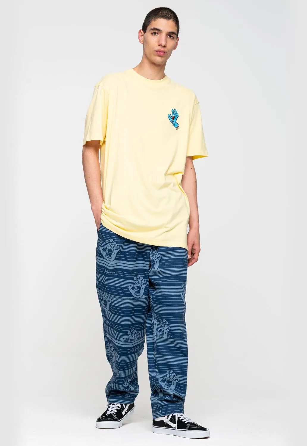 Screaming Hand Chest T-Shirt sold by Damaged Society product image thumbnail 3