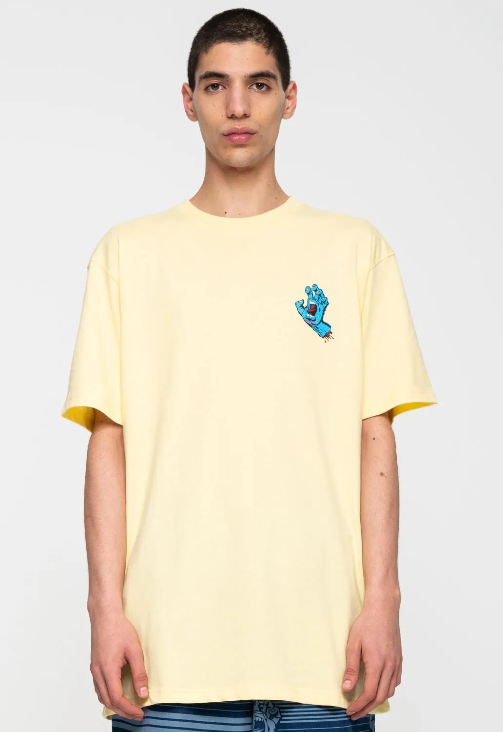 Screaming Hand Chest T-Shirt sold by Damaged Society