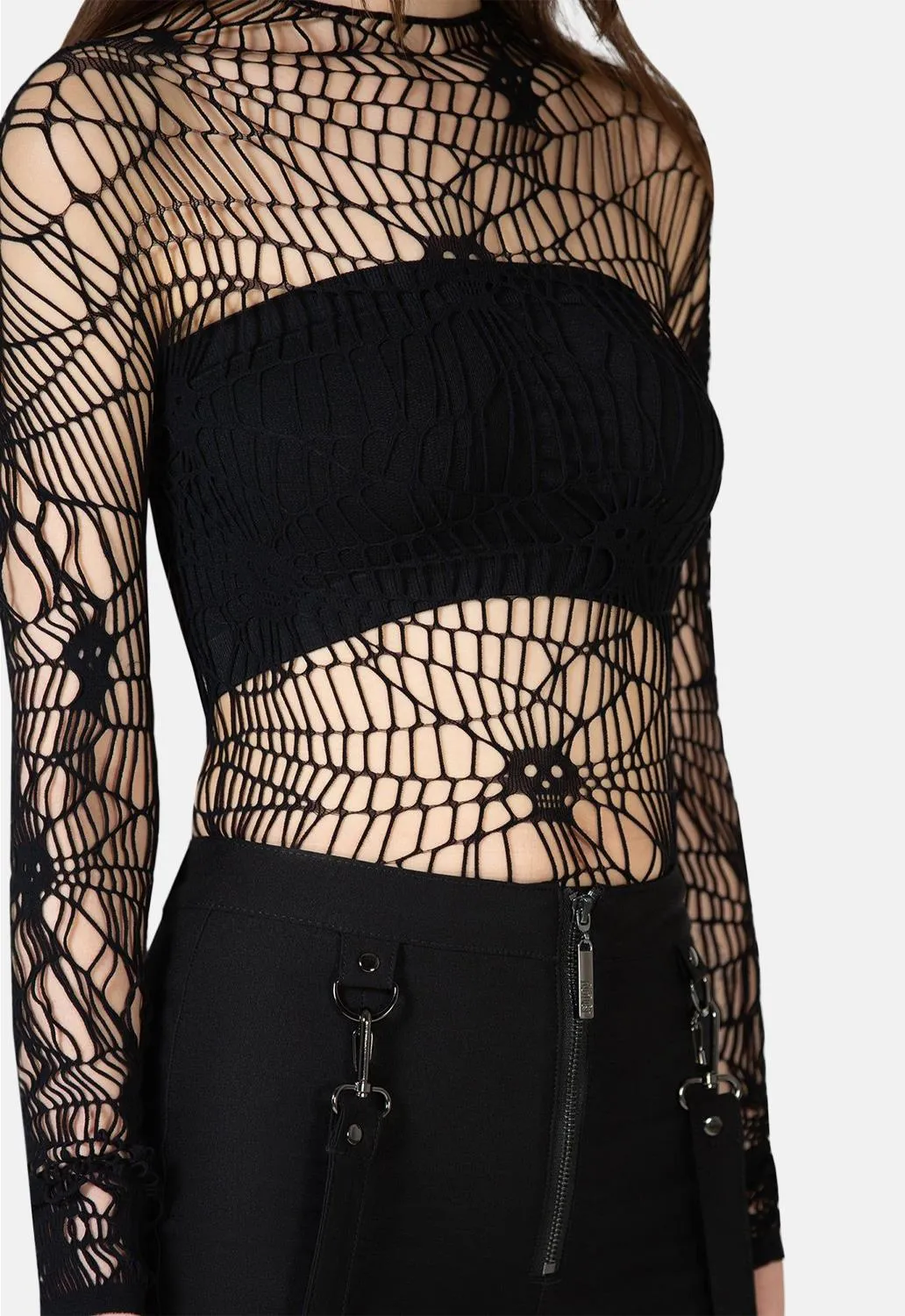 Webs Grasp Long Sleeved Top sold by Damaged Society product image thumbnail 2