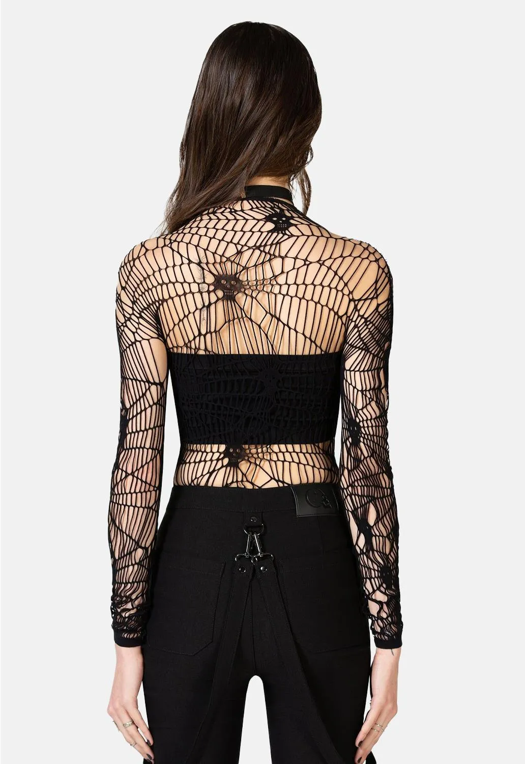 Webs Grasp Long Sleeved Top sold by Damaged Society product image thumbnail 4