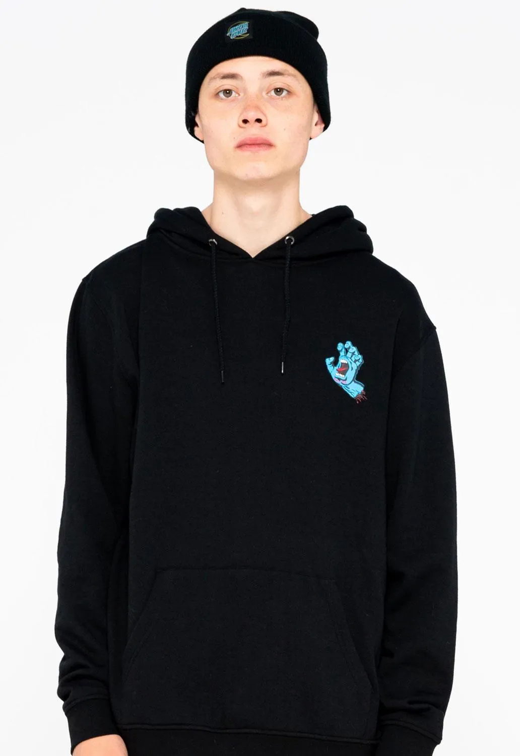 Screaming Hand Chest Hoodie sold by Damaged Society