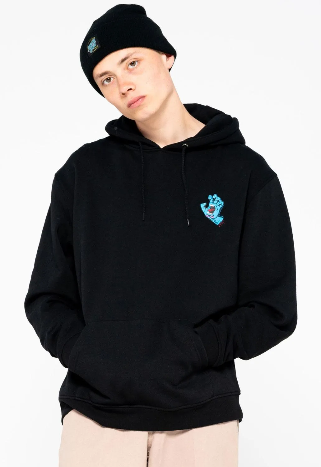 Screaming Hand Chest Hoodie sold by Damaged Society product image thumbnail 3