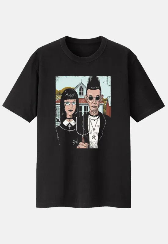 American Goth T-Shirt sold by Damaged Society