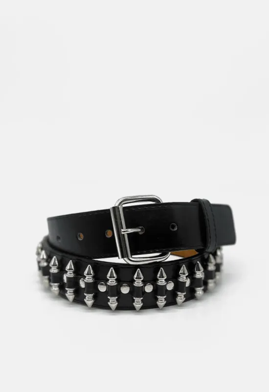 Spike Fitting Studded Belt sold by Damaged Society