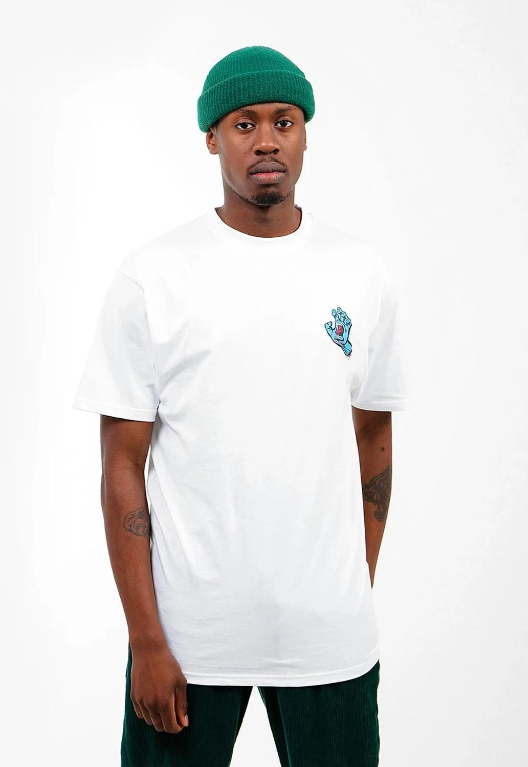 Screaming Hand Chest T-Shirt sold by Damaged Society