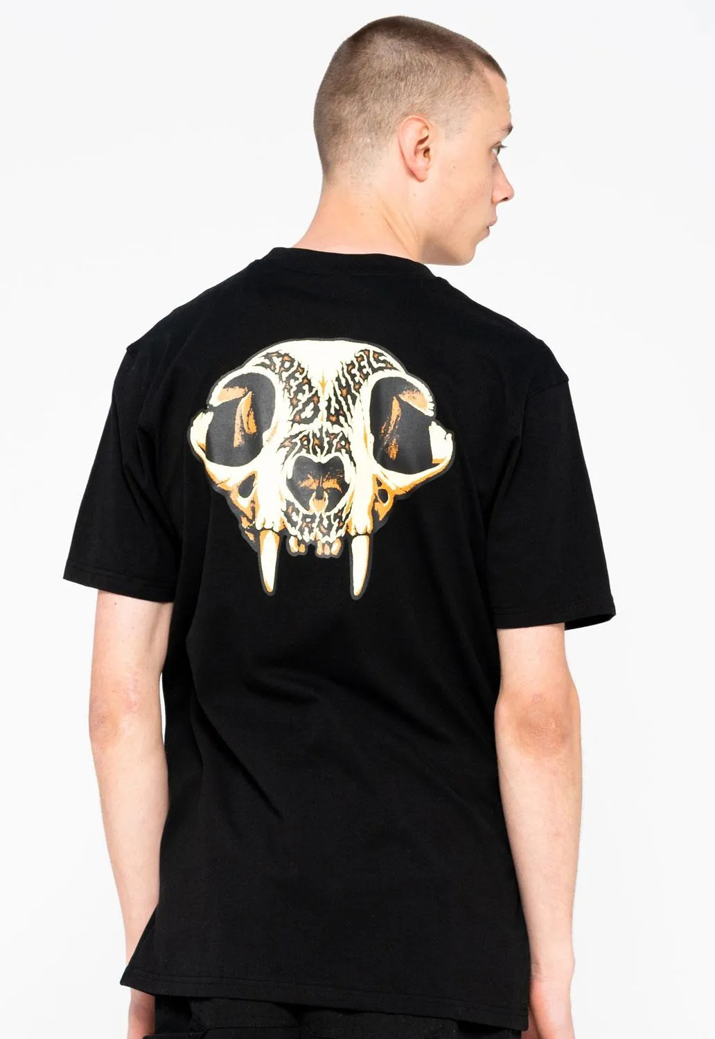 Speed Wheels Skull T-Shirt sold by Damaged Society product image thumbnail 2