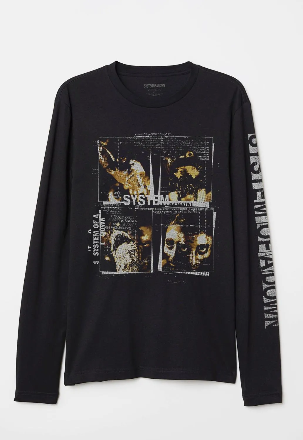 Face Boxes Long Sleeved Top sold by Damaged Society