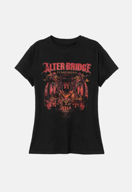 Fortress Batwing Eagle Women's T-Shirt sold by Damaged Society