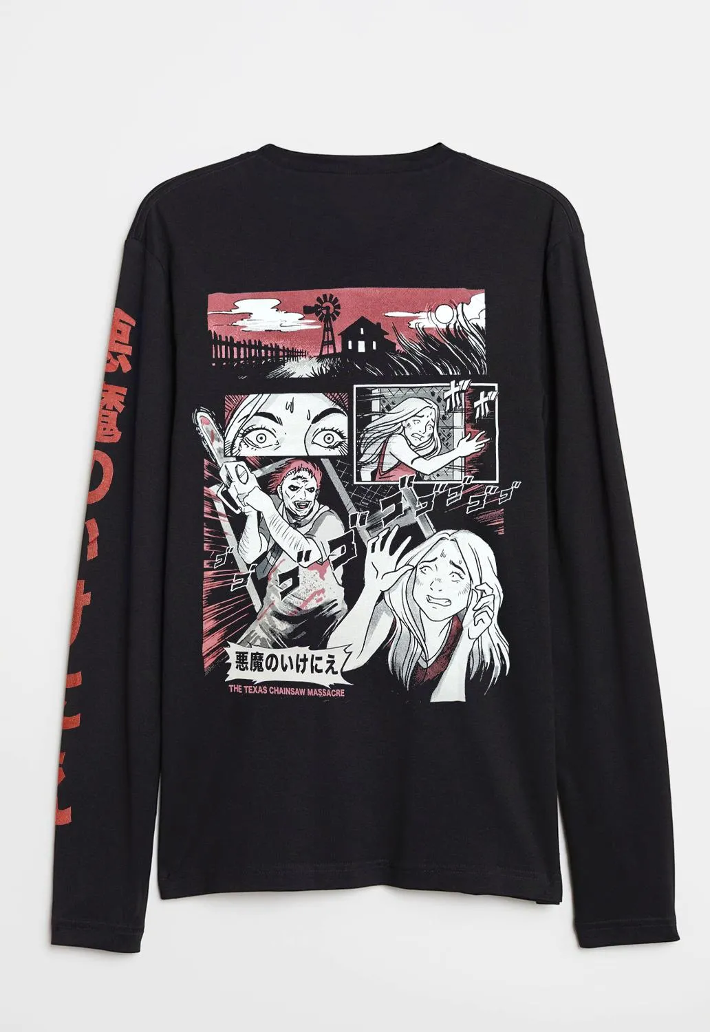 Manga Long Sleeved Top sold by Damaged Society product image thumbnail 2