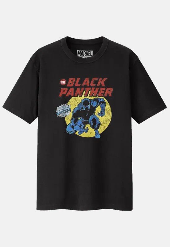 Black Panther Retro Comic T-Shirt sold by Damaged Society