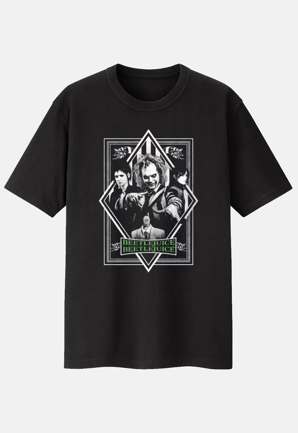 Black and White Poster T-Shirt sold by Damaged Society