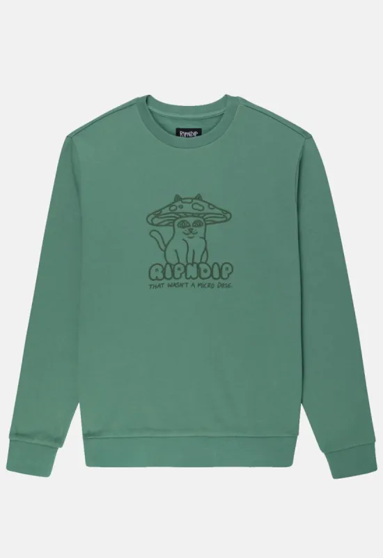 Shroom Cat Crewneck Sweater sold by Damaged Society