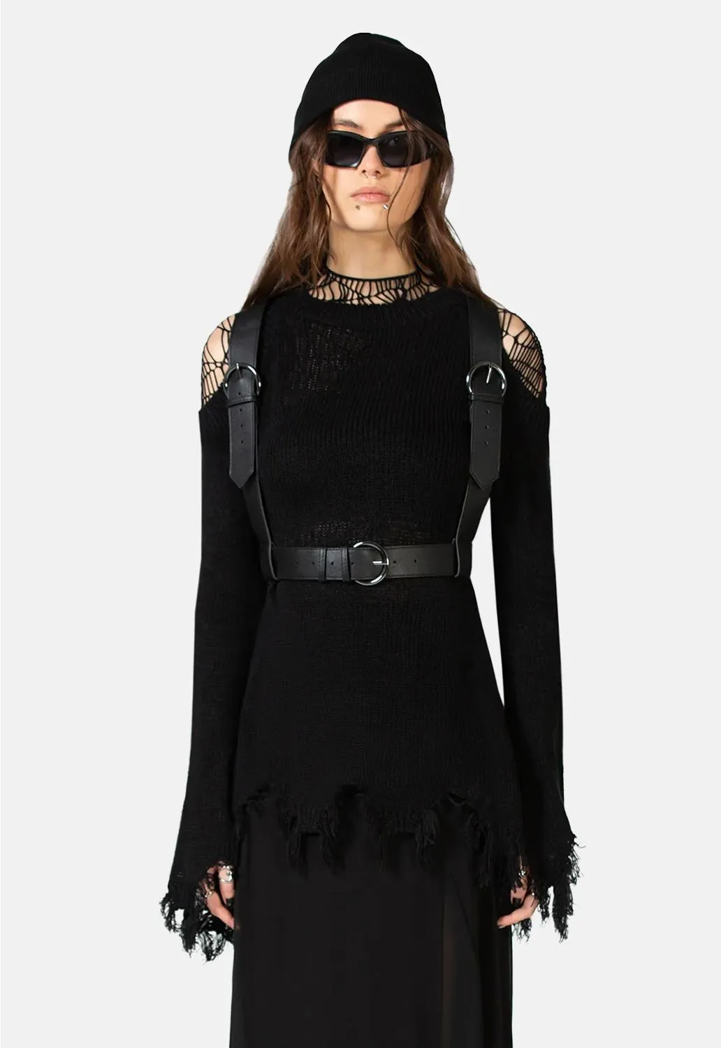 Where The Others Begin Knit Sweater sold by Damaged Society product image thumbnail 3