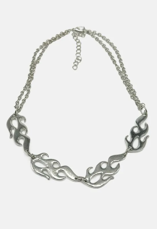 Flame Necklace sold by Damaged Society