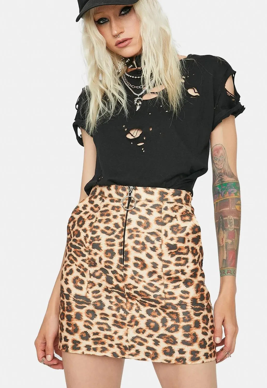 Stitched Up Mini Skirt sold by Damaged Society product image thumbnail 2