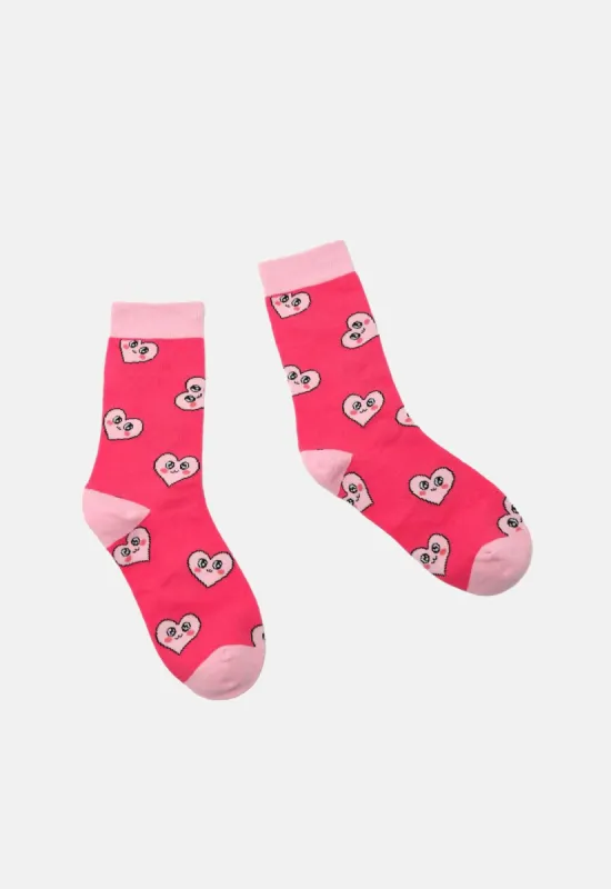 Blushing Hearts Socks sold by Damaged Society