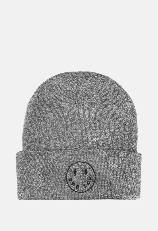Smiley Beanie sold by Damaged Society
