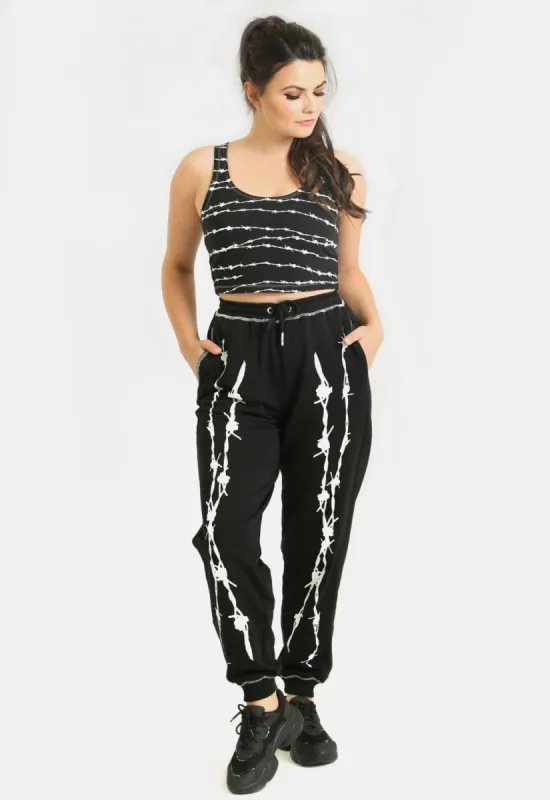 Barbed Wire Joggers made by Damaged Society