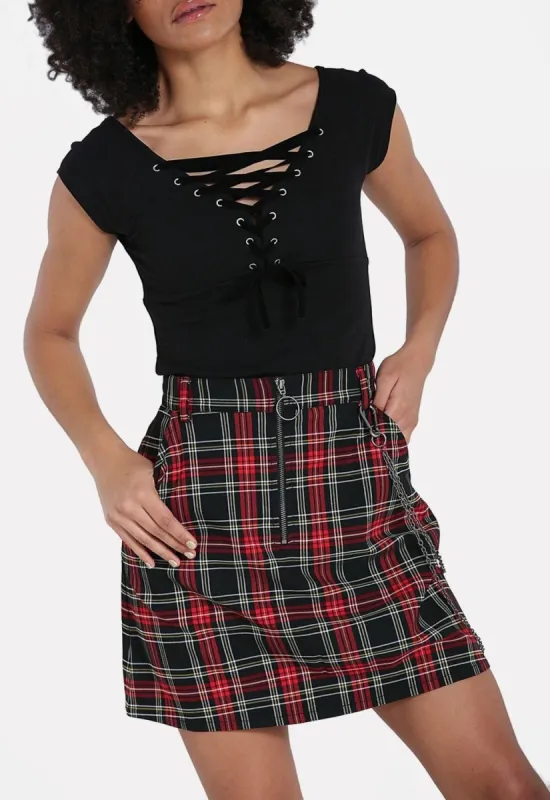 Clash Mini Skirt sold by Damaged Society