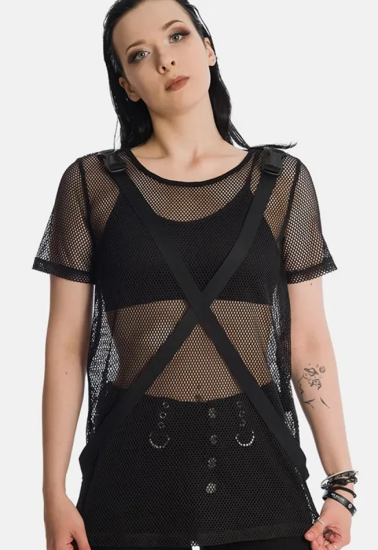 Kameko Mesh Top sold by Damaged Society