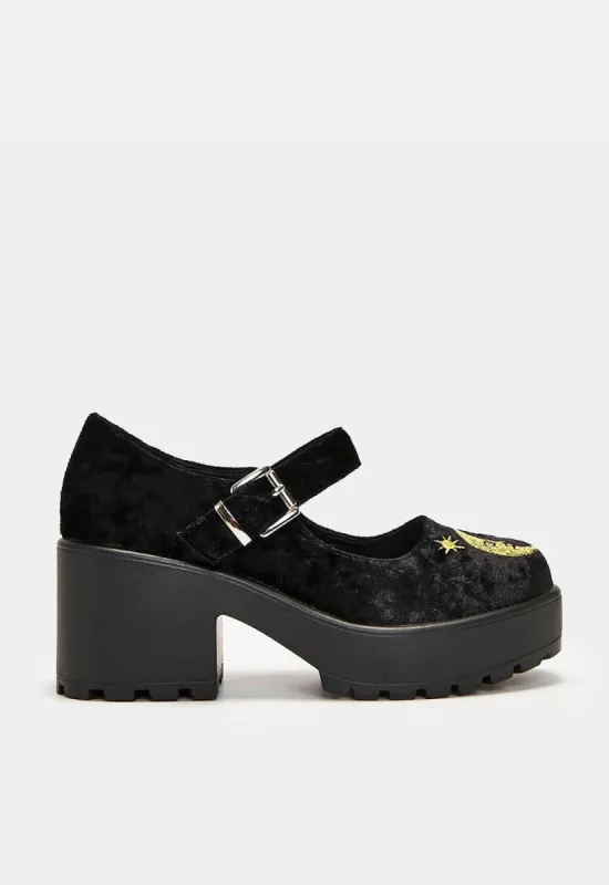 Della Witchy Mary Janes sold by Damaged Society