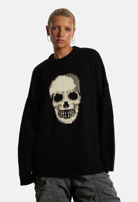Knowing Skull Knit sold by Damaged Society