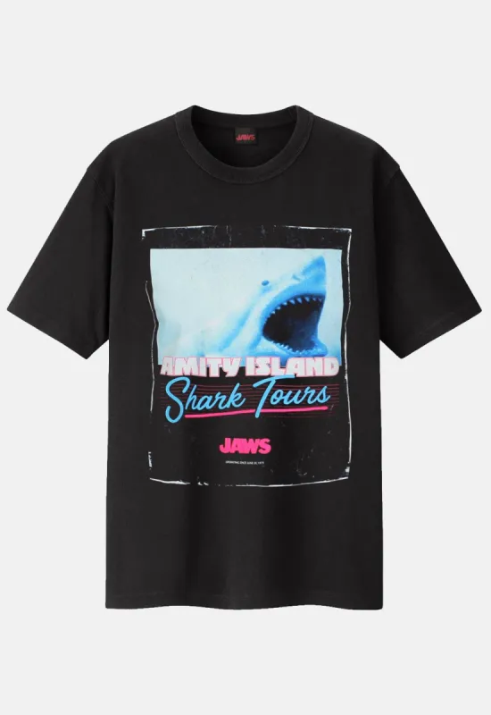 Shark Tours T-Shirt sold by Damaged Society