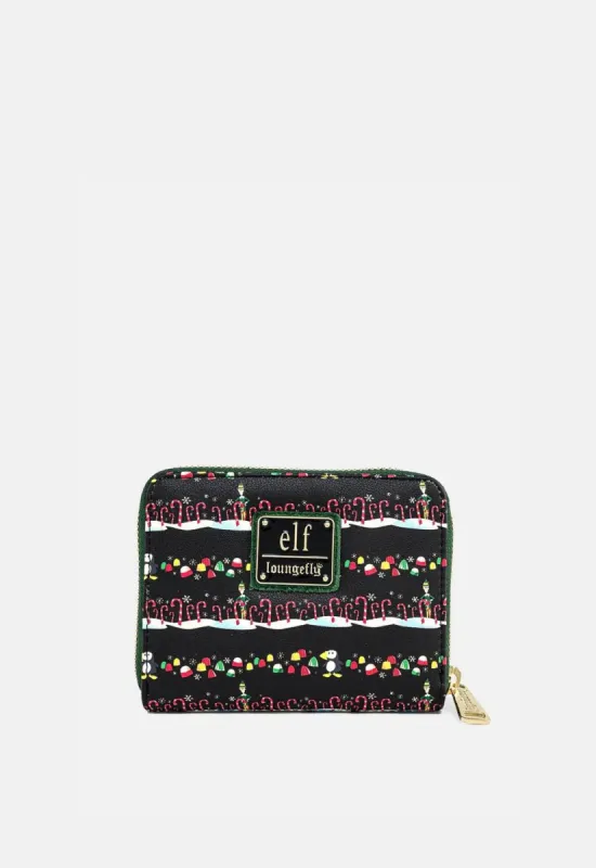 Elf Candy Cane Forest Wallet made by Loungefly