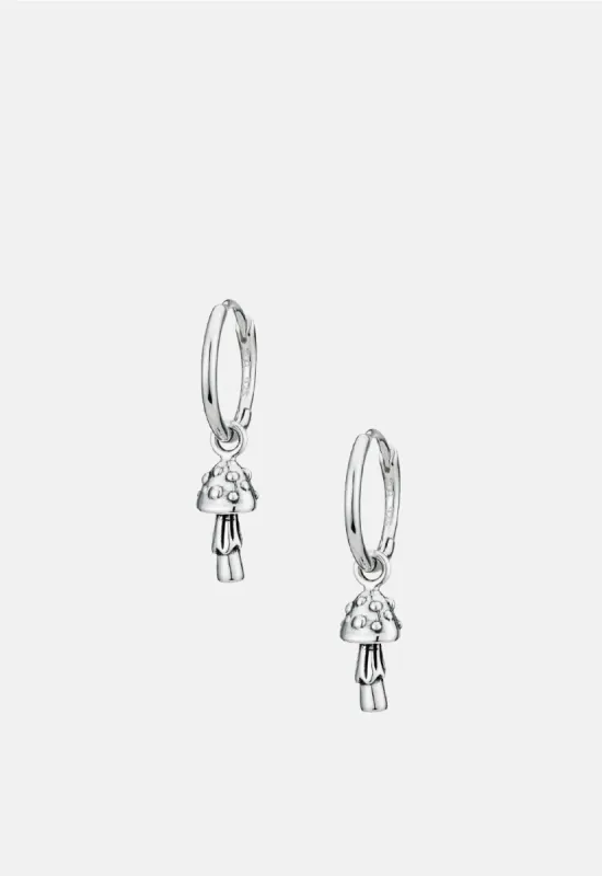 Toadstool Hoop Earrings sold by Damaged Society