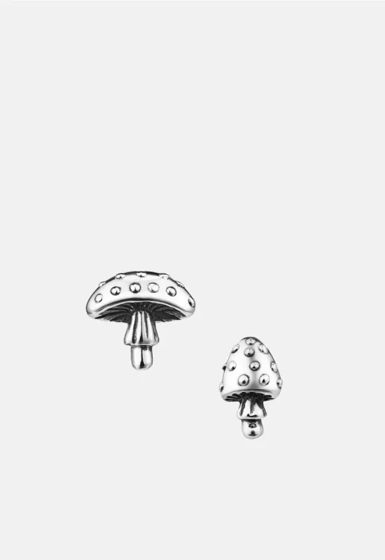 Toadstool Stud Earrings sold by Damaged Society