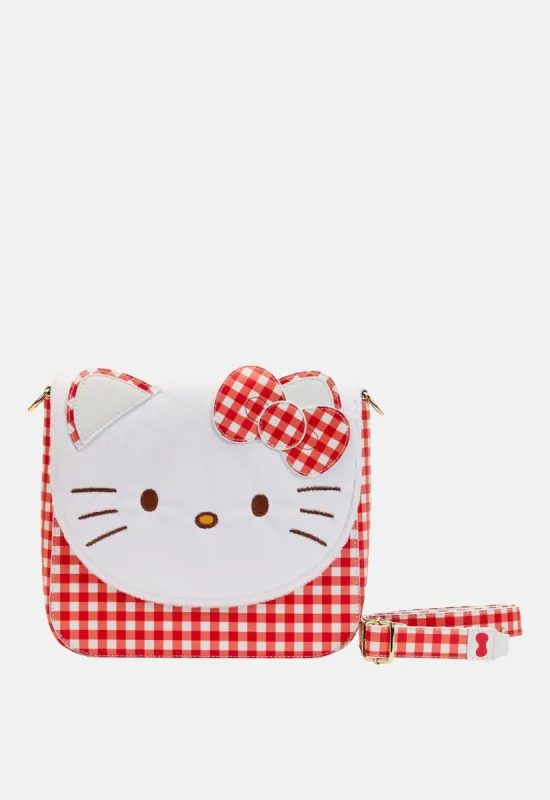 Sanrio Hello Kitty Gingham Cosplay Crossbody Bag sold by Damaged Society